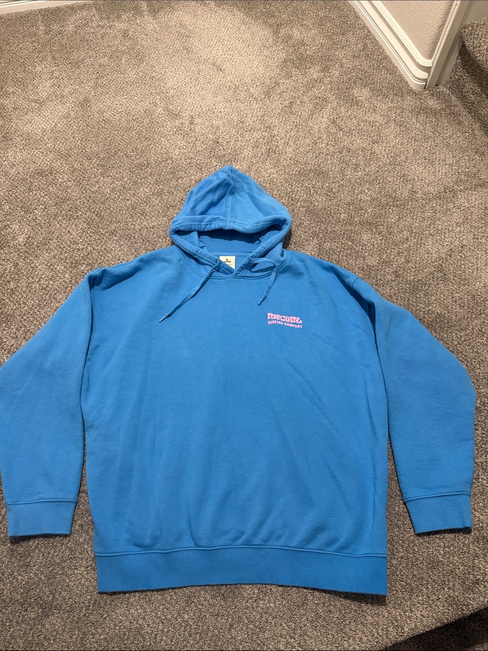 Rip Curl Bright Blue Logo Pullover Hoodie